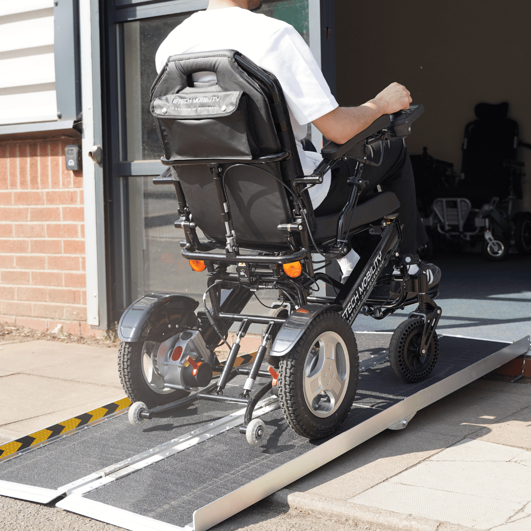 6ft Foldable Suitcase Ramp for Electric Wheelchairs & Mobility Scooters - Etech Mobility UK