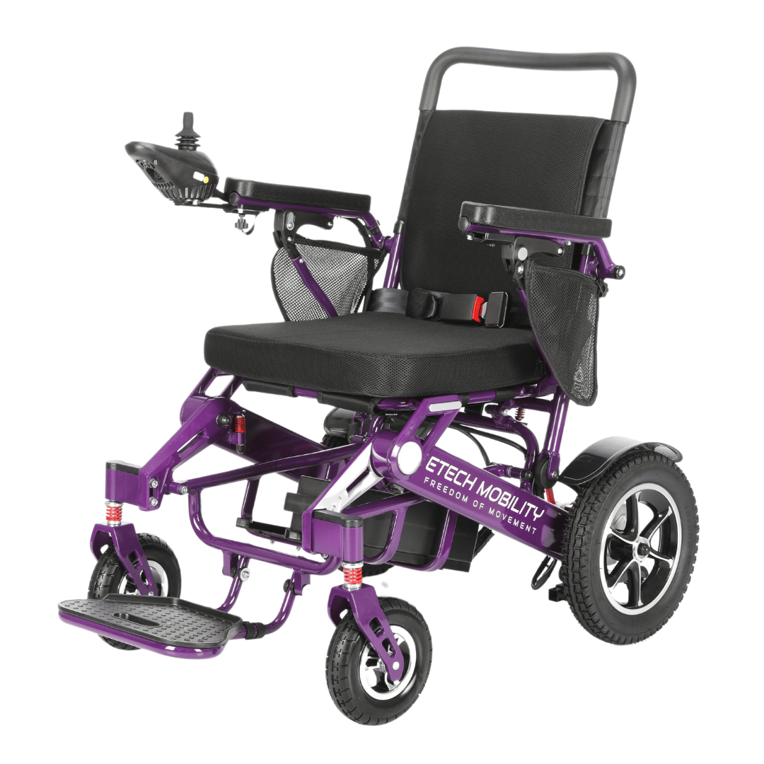 Purple-Electric-Wheelchair