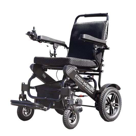 Black Fabric Upholstery for Voyager 185 Electric Wheelchair - Etech Mobility UK