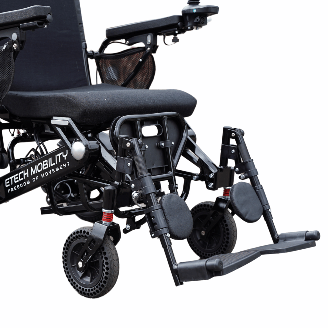 Elevating Leg Rest Extensions for Electric Wheelchairs - Etech Mobility UK