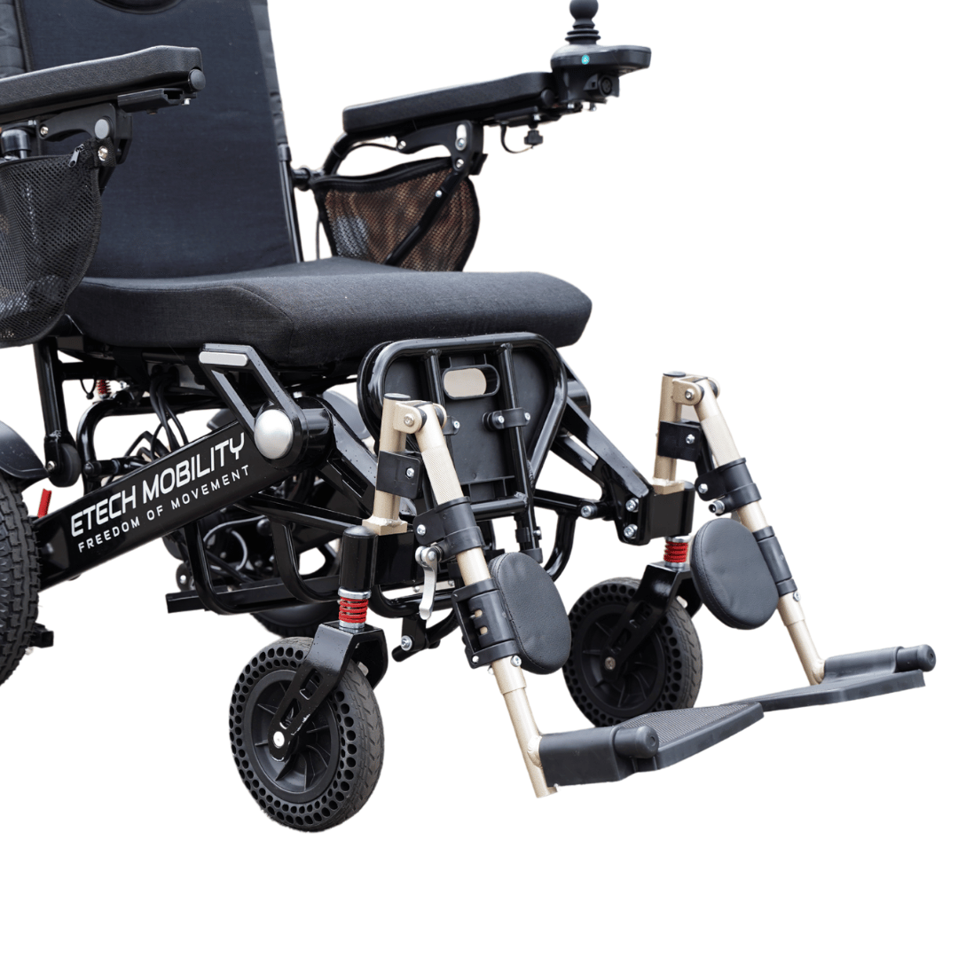 Elevating Leg Rest Extensions for Electric Wheelchairs - Etech Mobility UK