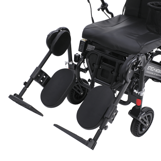Elevating Leg Rest Extensions for Enterprise 200 & Y20 Luxe Electric Wheelchairs - Etech Mobility UK
