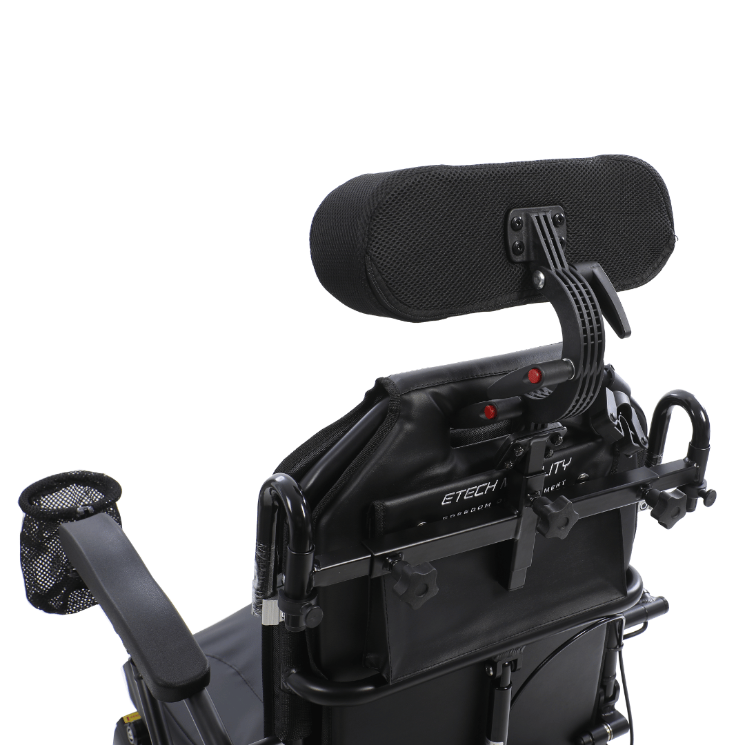 Etech Mobility Adjustable Wheelchair Headrest – Comfortable Support for Electric Wheelchairs - Etech Mobility UK