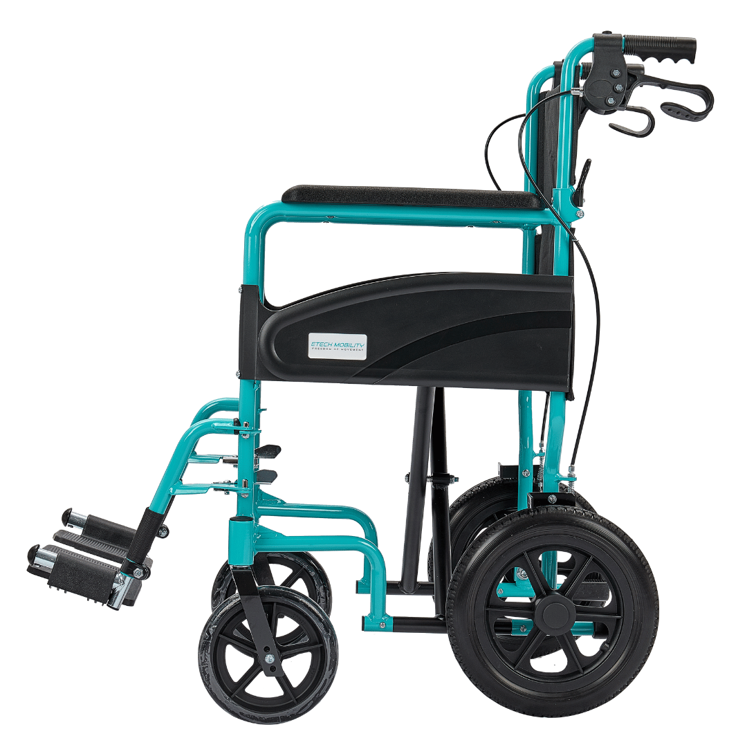 Etech Mobility Stride Transit Wheelchair – Ultra Lightweight & Foldable (13kg) - Etech Mobility UK