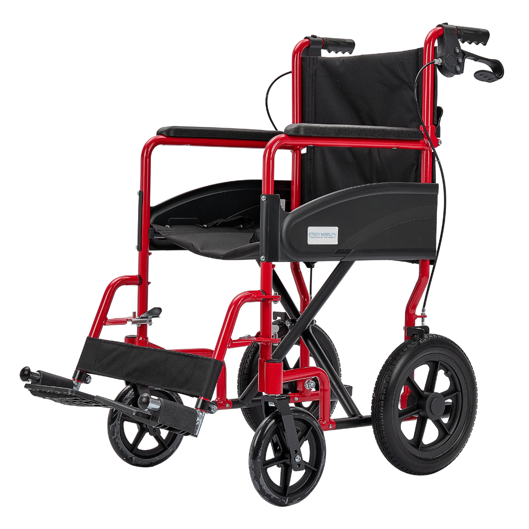 Etech Mobility Stride Transit Wheelchair – Ultra Lightweight & Foldable (13kg) - Etech Mobility UK