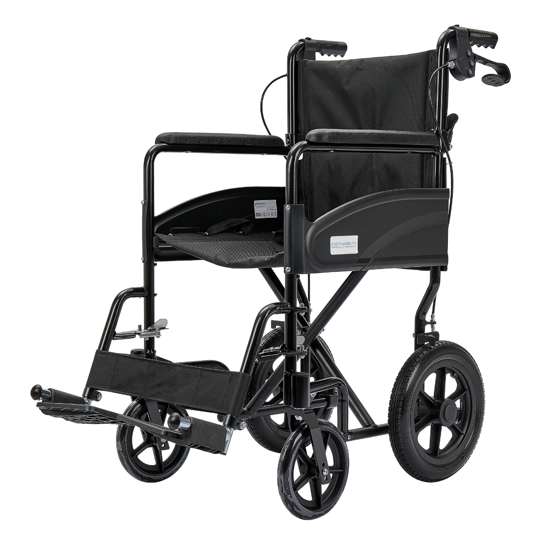 Etech Mobility Stride Transit Wheelchair – Ultra Lightweight & Foldable (13kg) - Etech Mobility UK