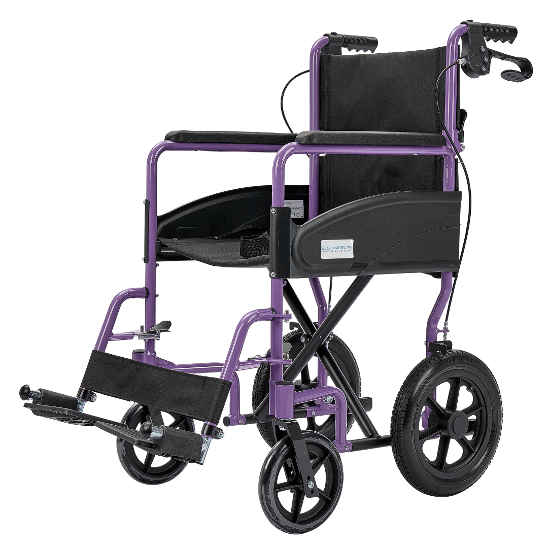 Etech Mobility Stride Transit Wheelchair – Ultra Lightweight & Foldable (13kg) - Etech Mobility UK