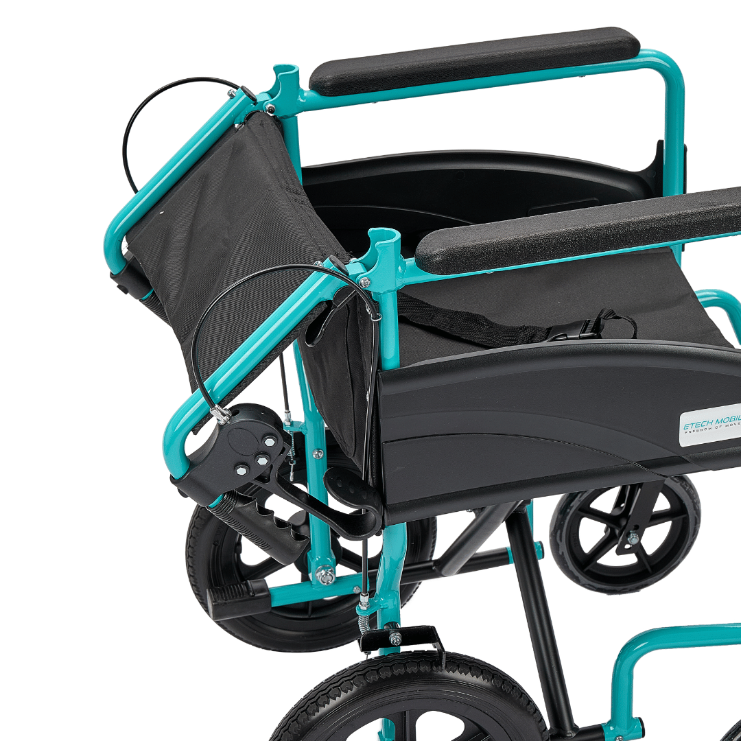 Etech Mobility Stride Transit Wheelchair – Ultra Lightweight & Foldable (13kg) - Etech Mobility UK