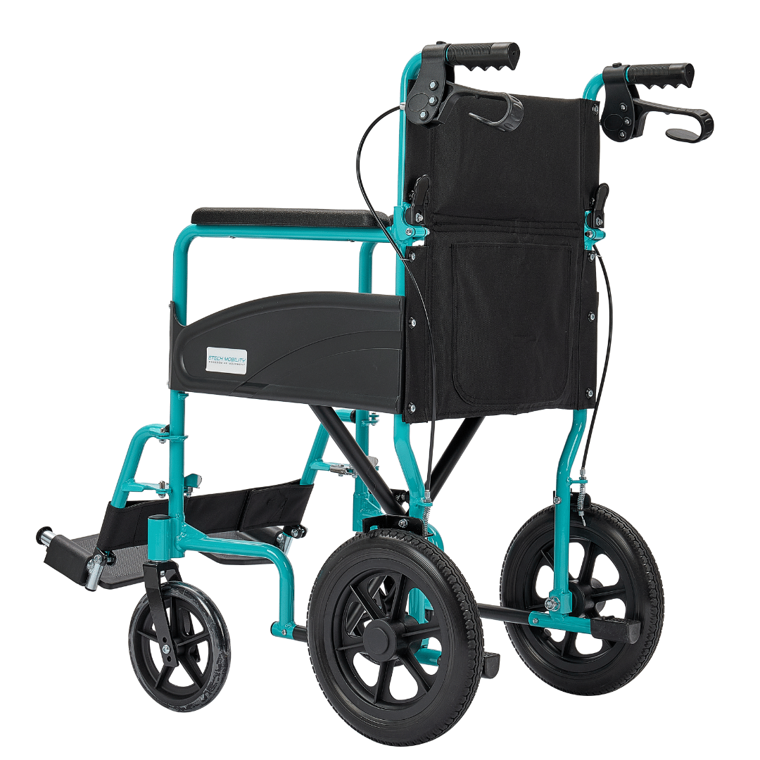 Etech Mobility Stride Transit Wheelchair – Ultra Lightweight & Foldable (13kg) - Etech Mobility UK