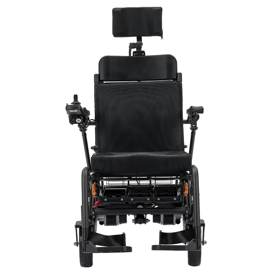 Etech Mobility TRS – Lightweight Foldable Electric Wheelchair with Tilt - in - Space & Reclining Backrest (40kg) - Etech Mobility UK