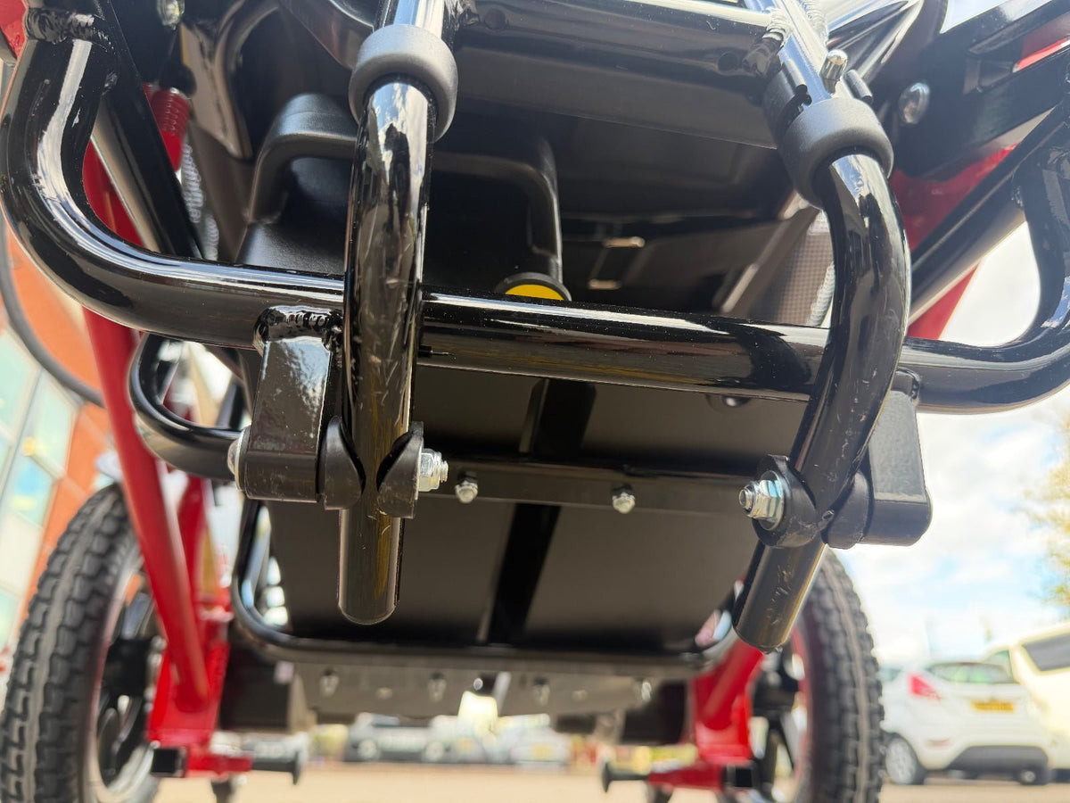 Grade A Refurbished Red Freedom Pro ST | Lightweight Folding Electric Wheelchair - Etech Mobility UK