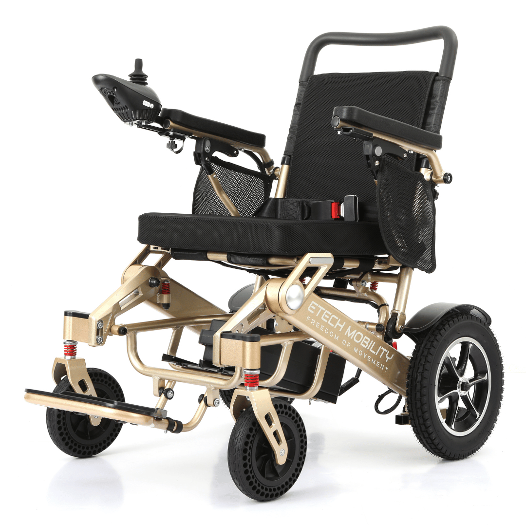 Lightweight Electric Wheelchair | Folding Powerchair | Freedom Pro ST - Etech Mobility UK