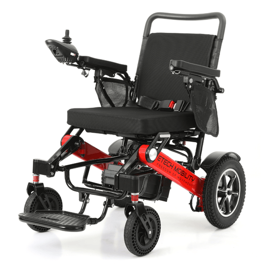 Lightweight Electric Wheelchair | Folding Powerchair | Freedom Pro ST - Etech Mobility UK