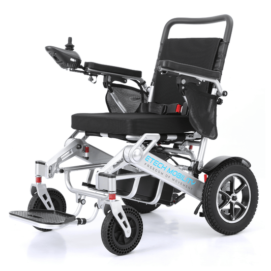 Lightweight Electric Wheelchair | Folding Powerchair | Freedom Pro ST - Etech Mobility UK