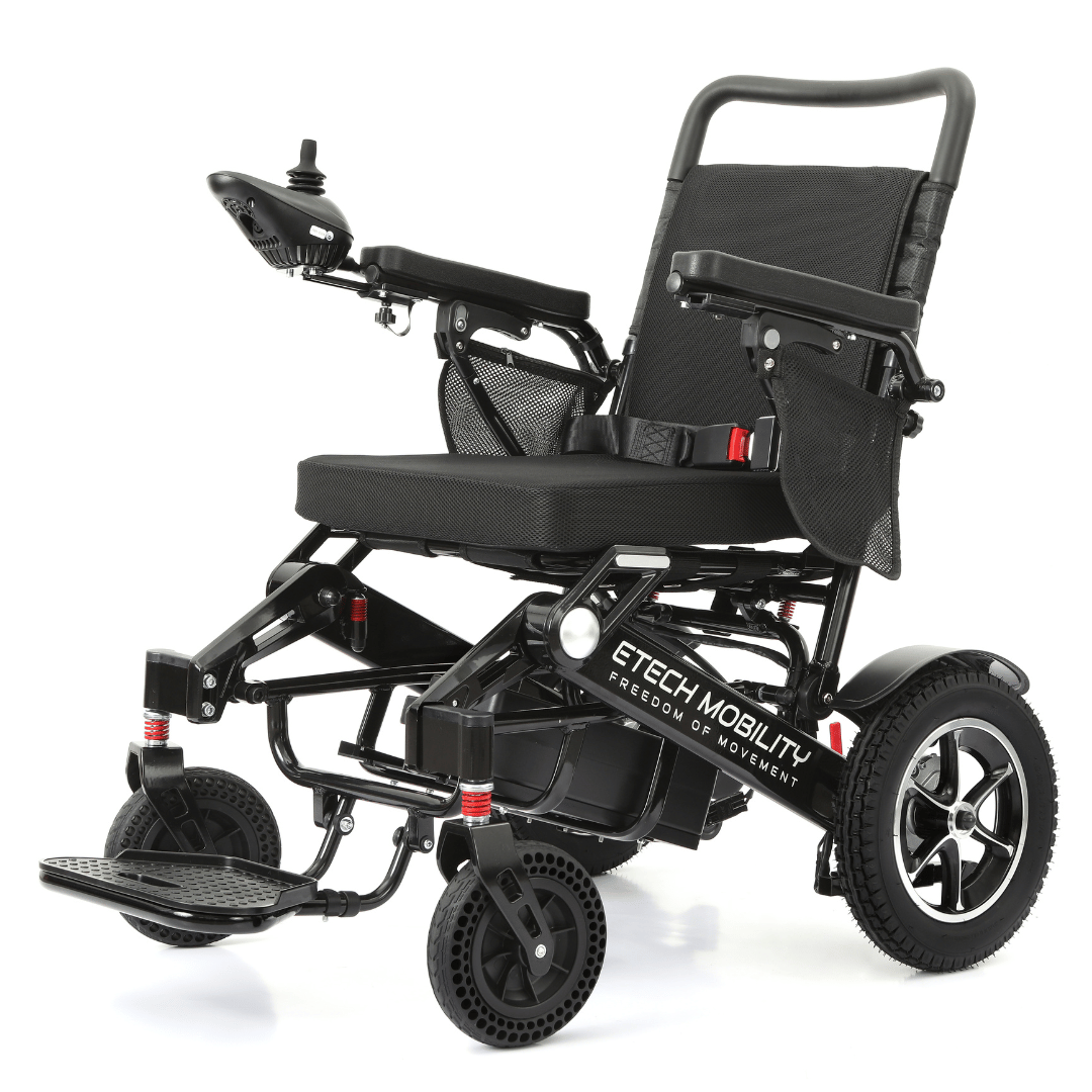 Lightweight Electric Wheelchair | Folding Powerchair | Freedom Pro ST - Etech Mobility UK