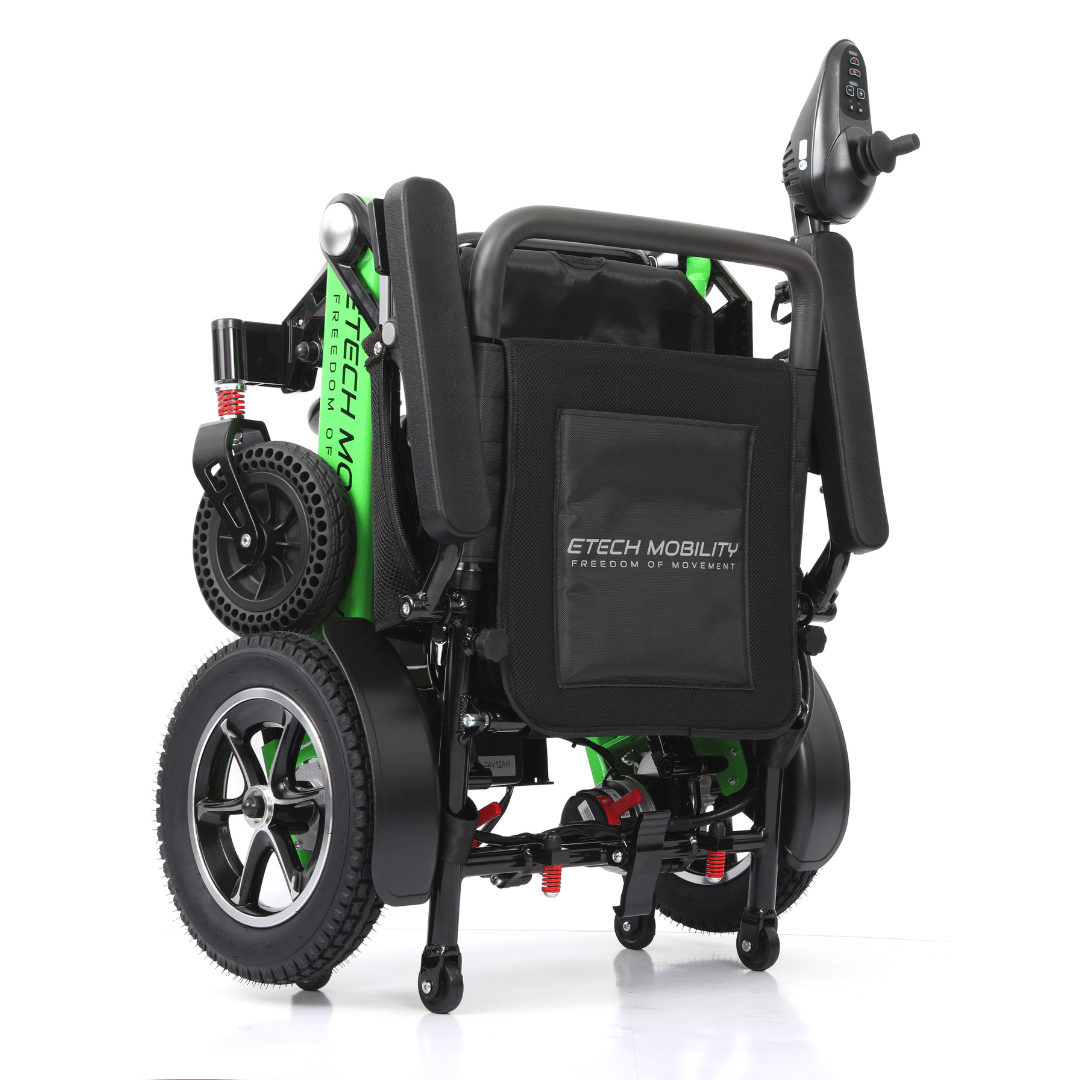 Limited Edition Lime Green Lightweight Electric Wheelchair | Freedom Pro ST - Etech Mobility UK