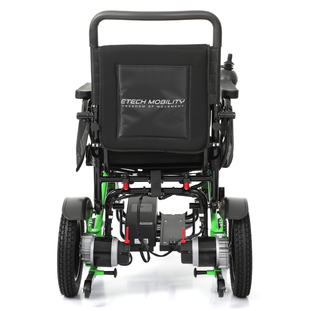 Limited Edition Lime Green Lightweight Electric Wheelchair | Freedom Pro ST - Etech Mobility UK