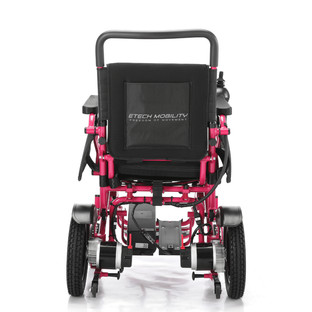 Limited Edition Pink Lightweight Electric Wheelchair | Freedom Pro ST - Etech Mobility UK