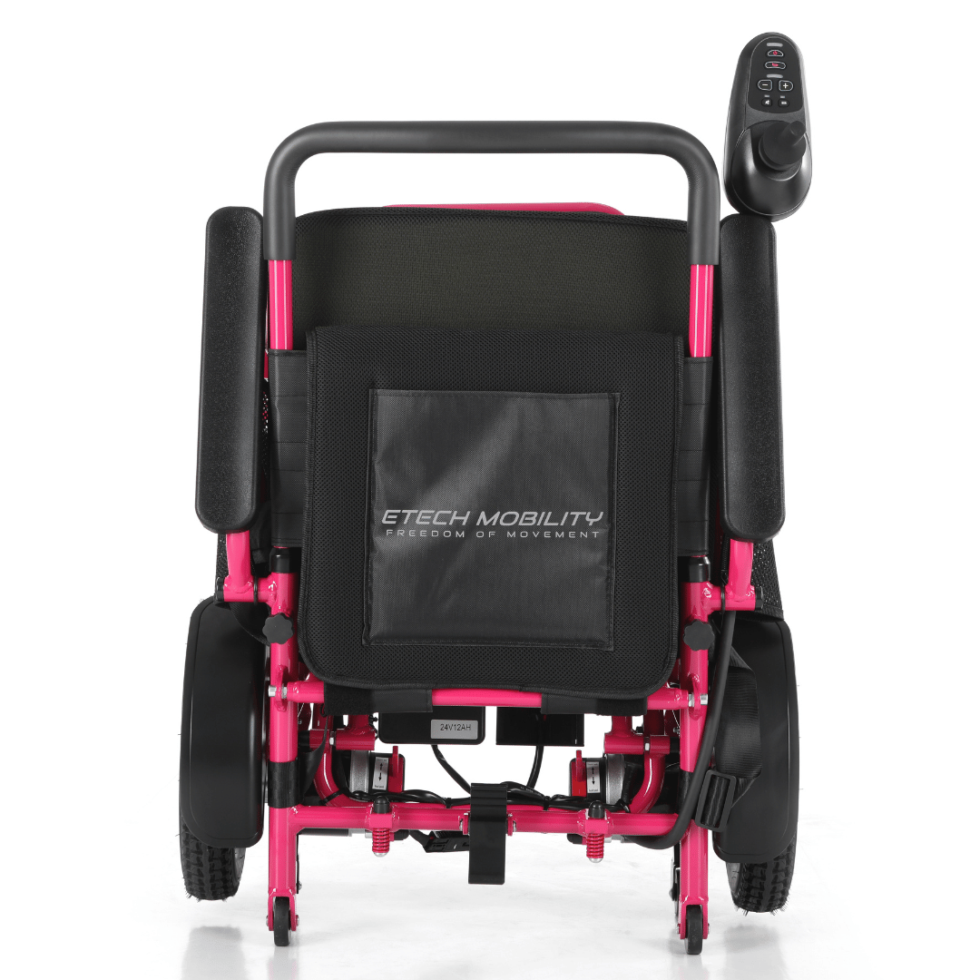 Limited Edition Pink Lightweight Electric Wheelchair | Freedom Pro ST - Etech Mobility UK