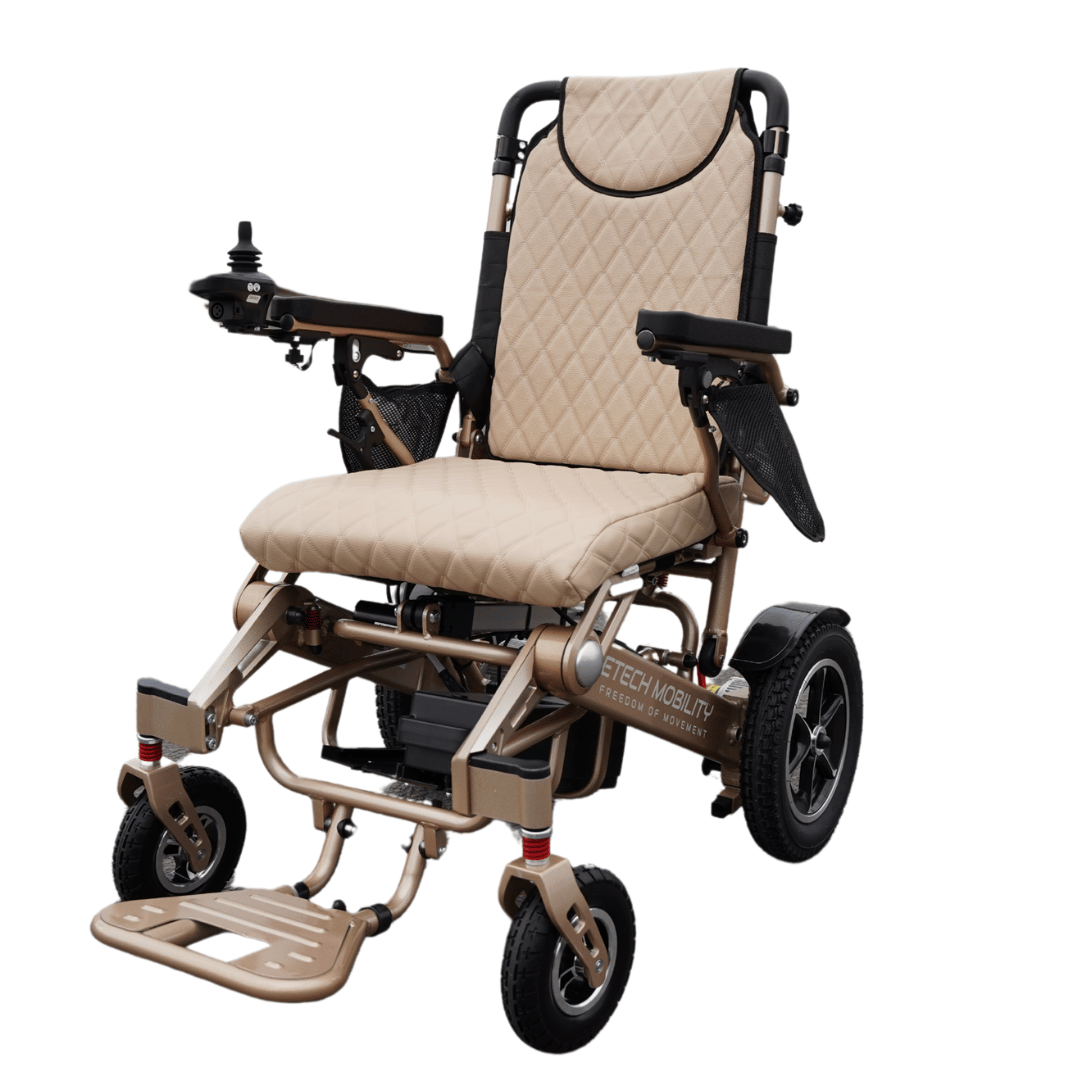 Luxury Leather Seat Cushion Cover for Freedom Pro and Elite Electric Wheelchair - Etech Mobility UK
