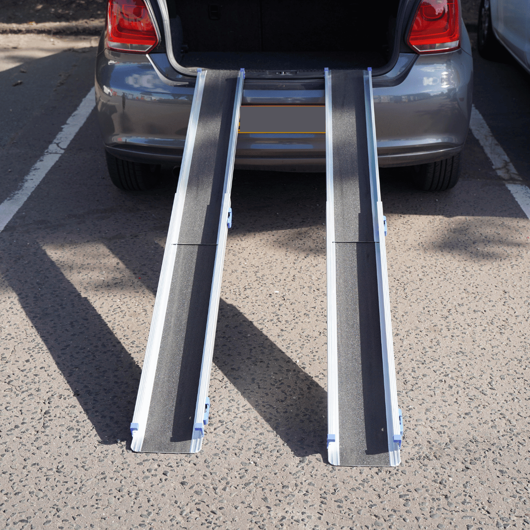 Telescopic Channel Ramps For Wheelchairs Pair - 6ft/1.8m - Etech Mobility UK
