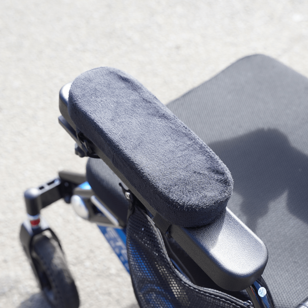 Universal Wheelchair Armrest Cushions Pair with Adjustable Velcro Strap - Etech Mobility UK