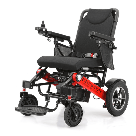 Wide - Seat Automatic Folding Electric Wheelchair | Freedom Elite AF - Etech Mobility UK