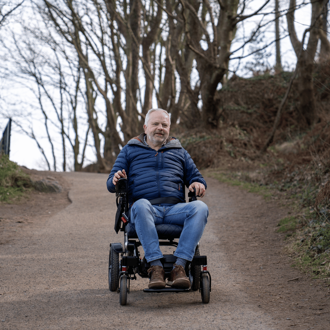 Wide Seat Reclinable Automatic Folding Powerchair Freedom Elite AFMR - Etech Mobility UK