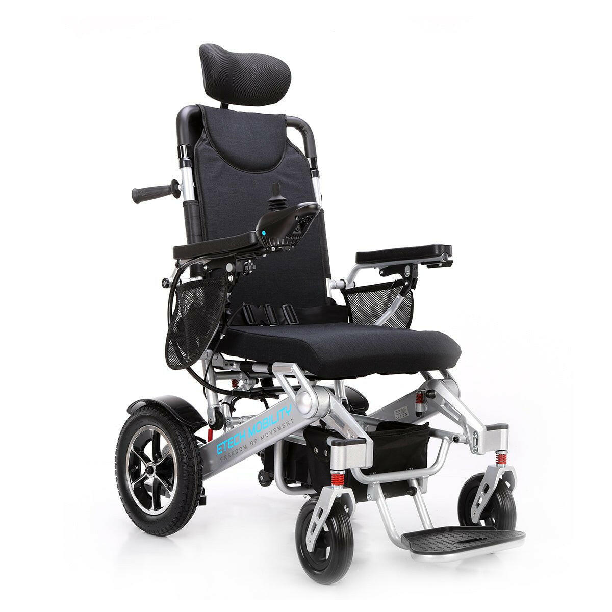 Wide Seat Reclinable Automatic Folding Powerchair Freedom Elite AFMR - Etech Mobility UK