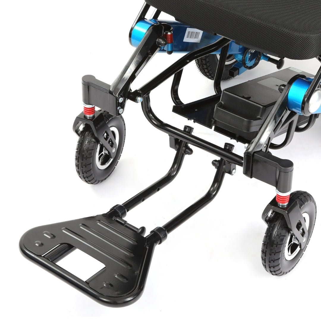 Wide Seat Reclinable Automatic Folding Powerchair Freedom Elite AFMR - Etech Mobility UK