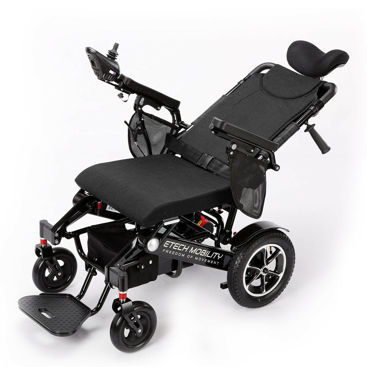 Wide - Seat Reclining Lightweight Foldable Powerchair | Freedom Pro MR - Etech Mobility UK