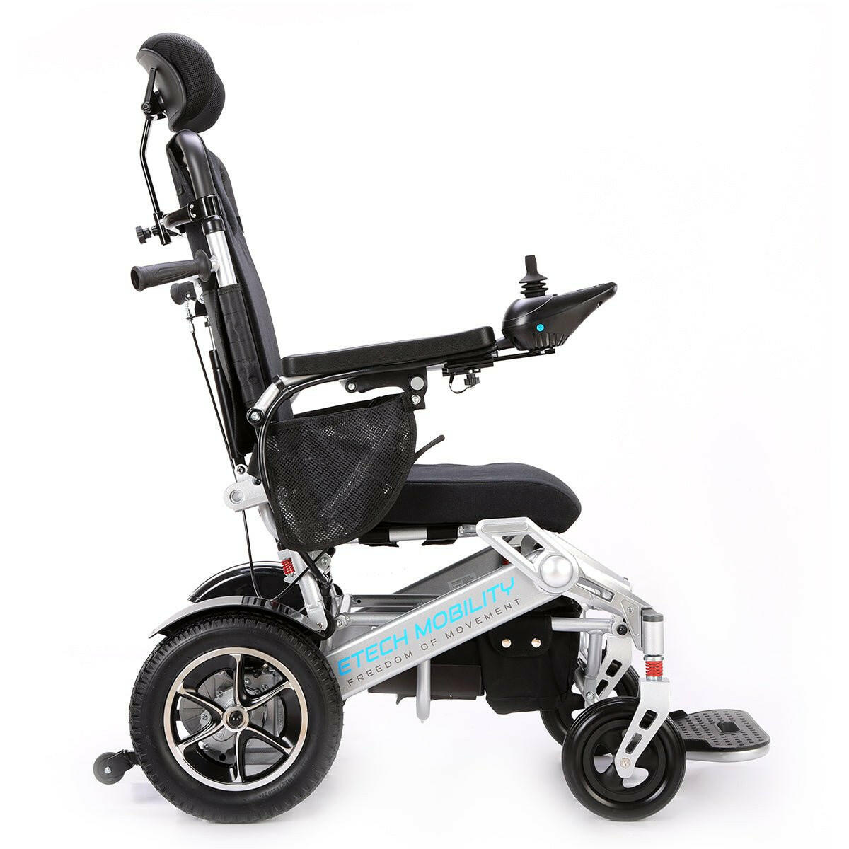 Wide-Seat Reclining Lightweight Foldable Powerchair | Freedom Pro MR - Etech Mobility