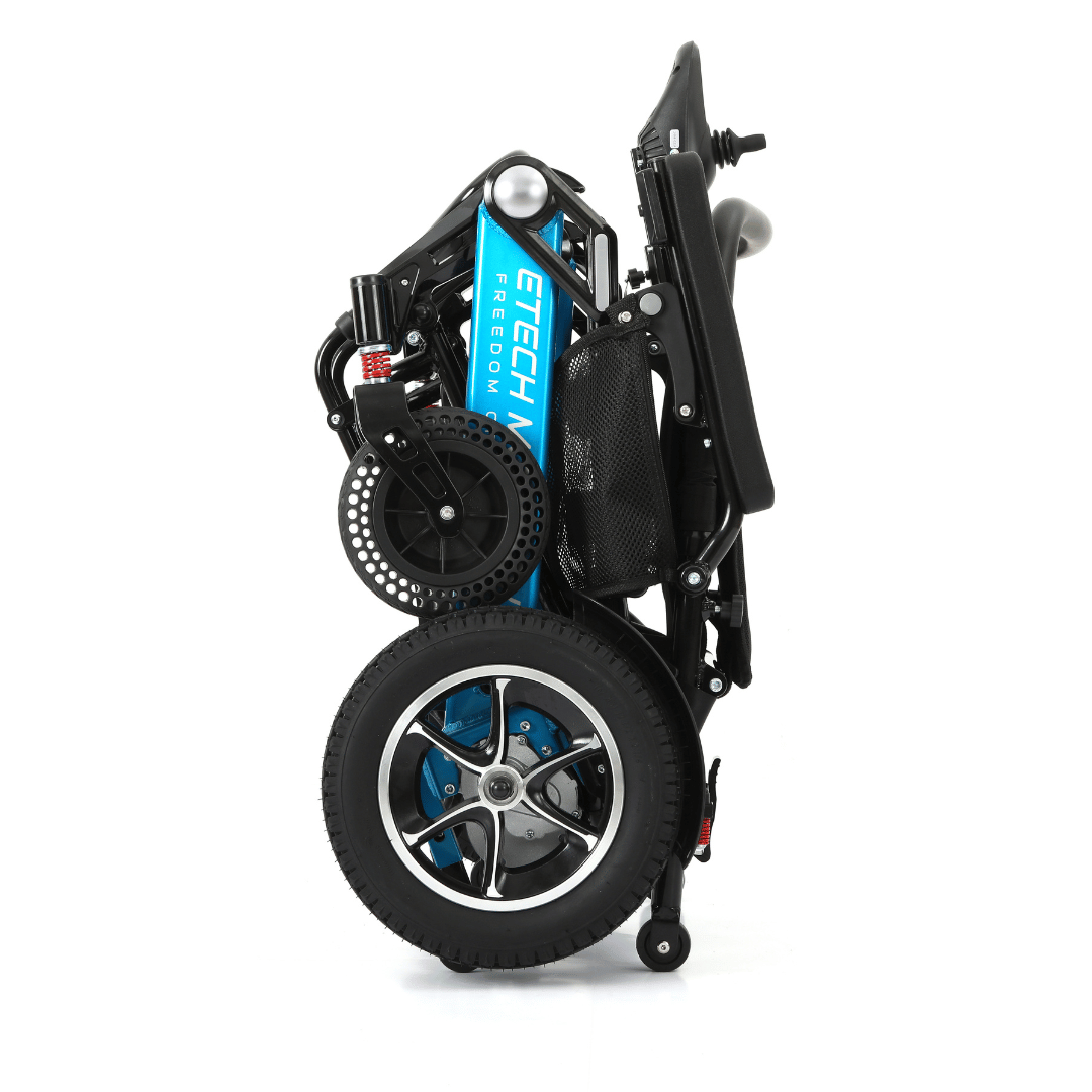 Grade A Refurbished Blue Freedom Pro ST | Lightweight Folding Electric Wheelchair