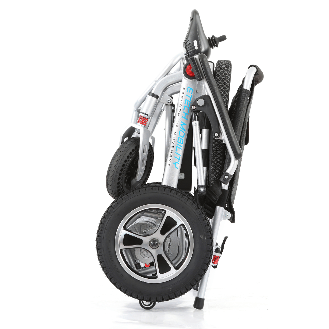 Grade A Refurbished Silver LiteMax 2 | Ultra-Lightweight Folding Electric Wheelchair