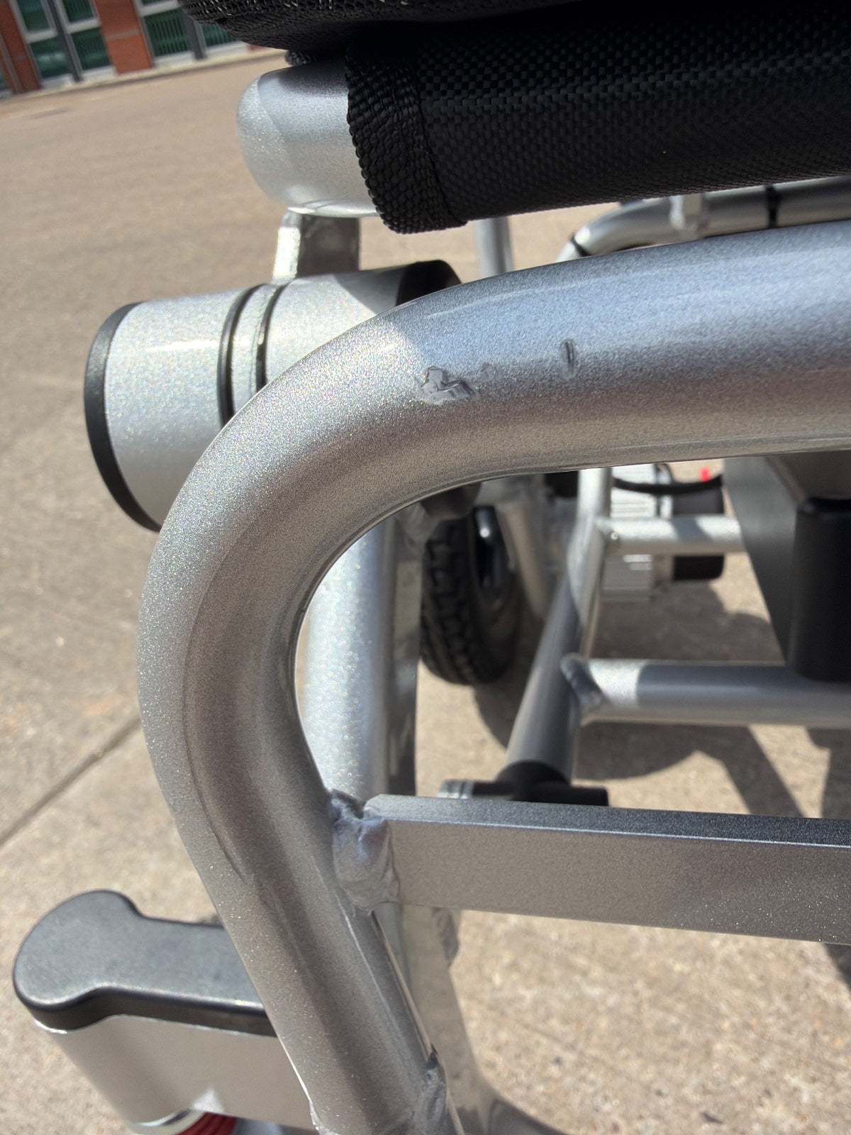 Grade A Refurbished Silver LiteMax 2 | Ultra-Lightweight Folding Electric Wheelchair