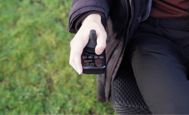 LCD joystick display for advanced sine wave premium brushless electric wheelchairs by Etech Mobility
