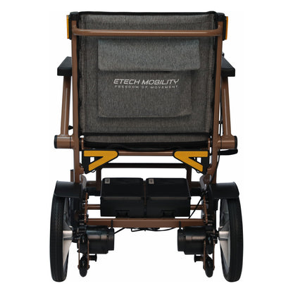Aeron – 15.4kg Aluminium Folding Electric Wheelchair with Large Wheels - Etech Mobility UK