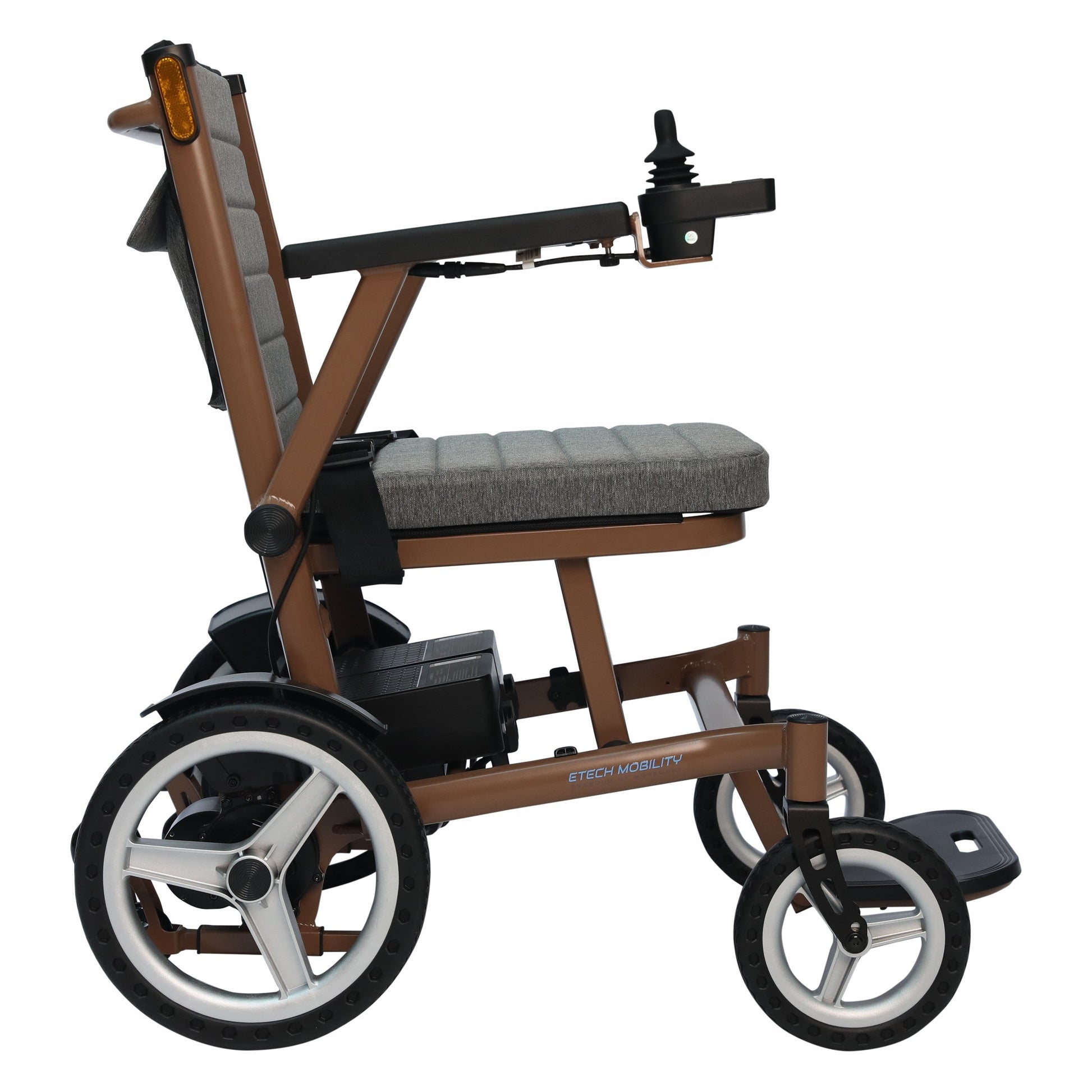 Aeron – 15.4kg Aluminium Folding Electric Wheelchair with Large Wheels - Etech Mobility UK