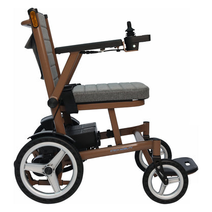 Aeron – 15.4kg Aluminium Folding Electric Wheelchair with Large Wheels - Etech Mobility UK