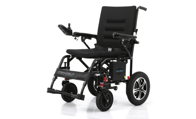 Airline approved lightweight, foldable electric wheelchair with brushless motors | Etech Mobility