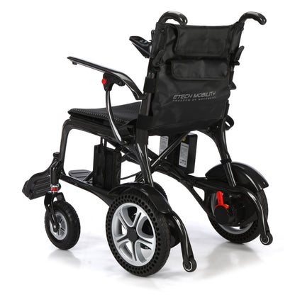 Etech Mobility Atlas HD Carbon electric wheelchair, three-quarter view