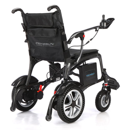 Etech Mobility Atlas HD Carbon electric wheelchair, rear view