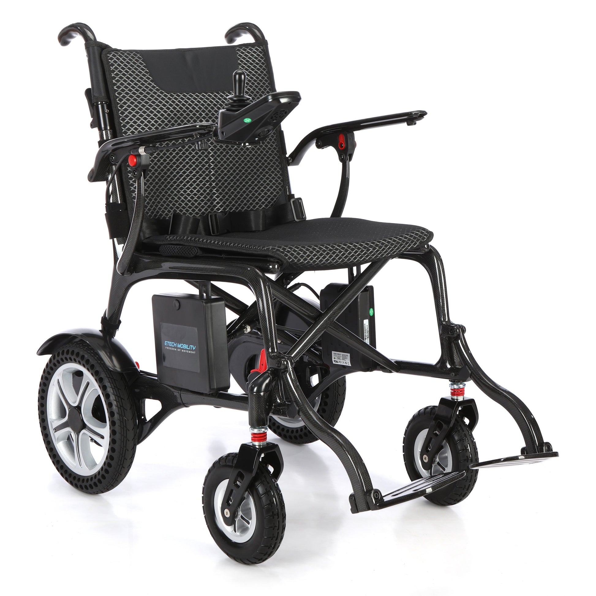 Etech Mobility Atlas HD Carbon electric wheelchair, side view