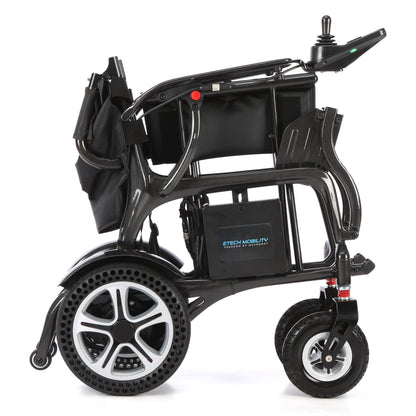 Etech Mobility Atlas HD Carbon electric wheelchair folded for transport