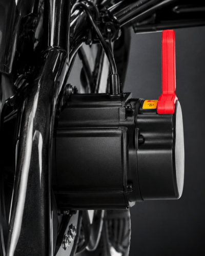 Atlas HD lightweight folding carbon fibre electric wheelchair with powerful 250w brushless motors by Etech Mobility