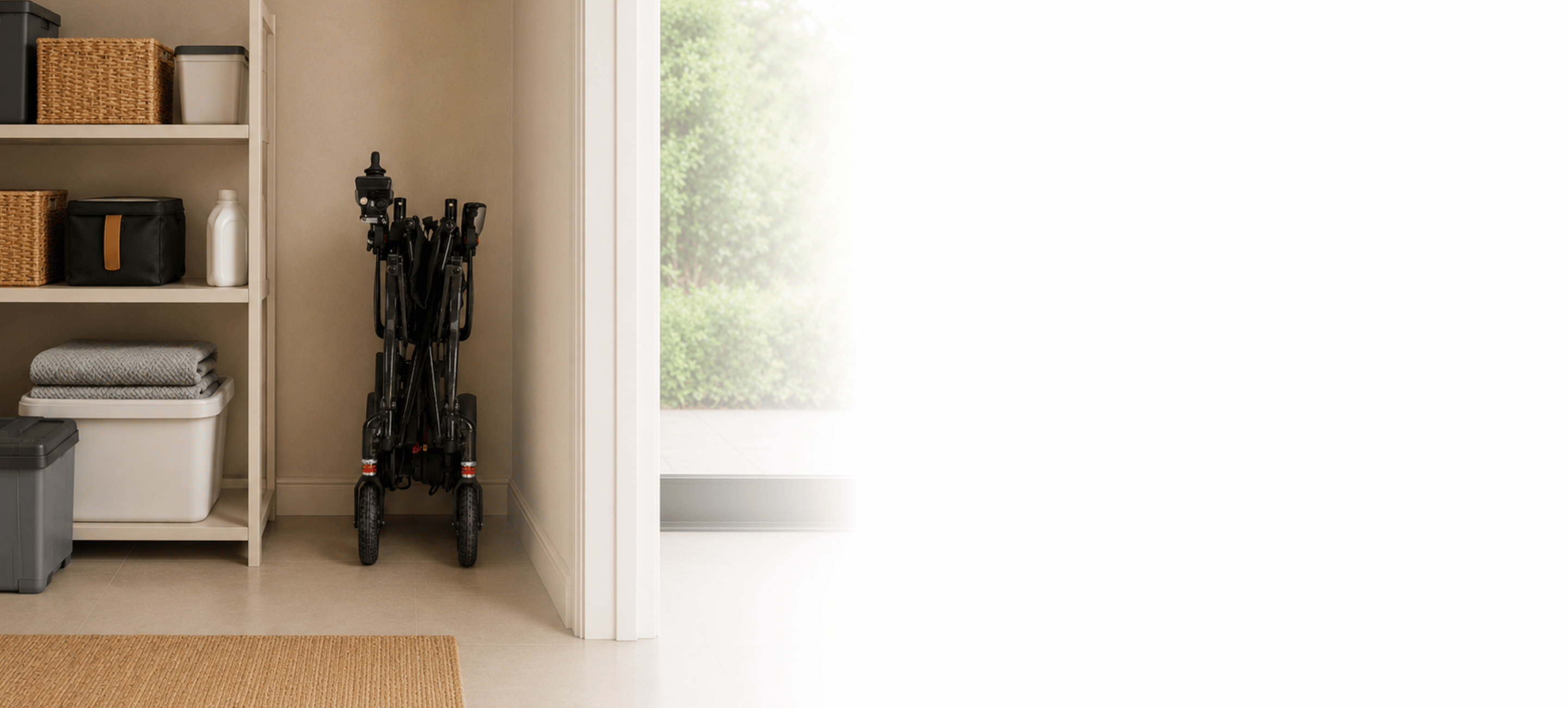 Lightweight, folding, carbon fibre electric wheelchairs designed for easy portability and ultra light lifting by Etech Mobility