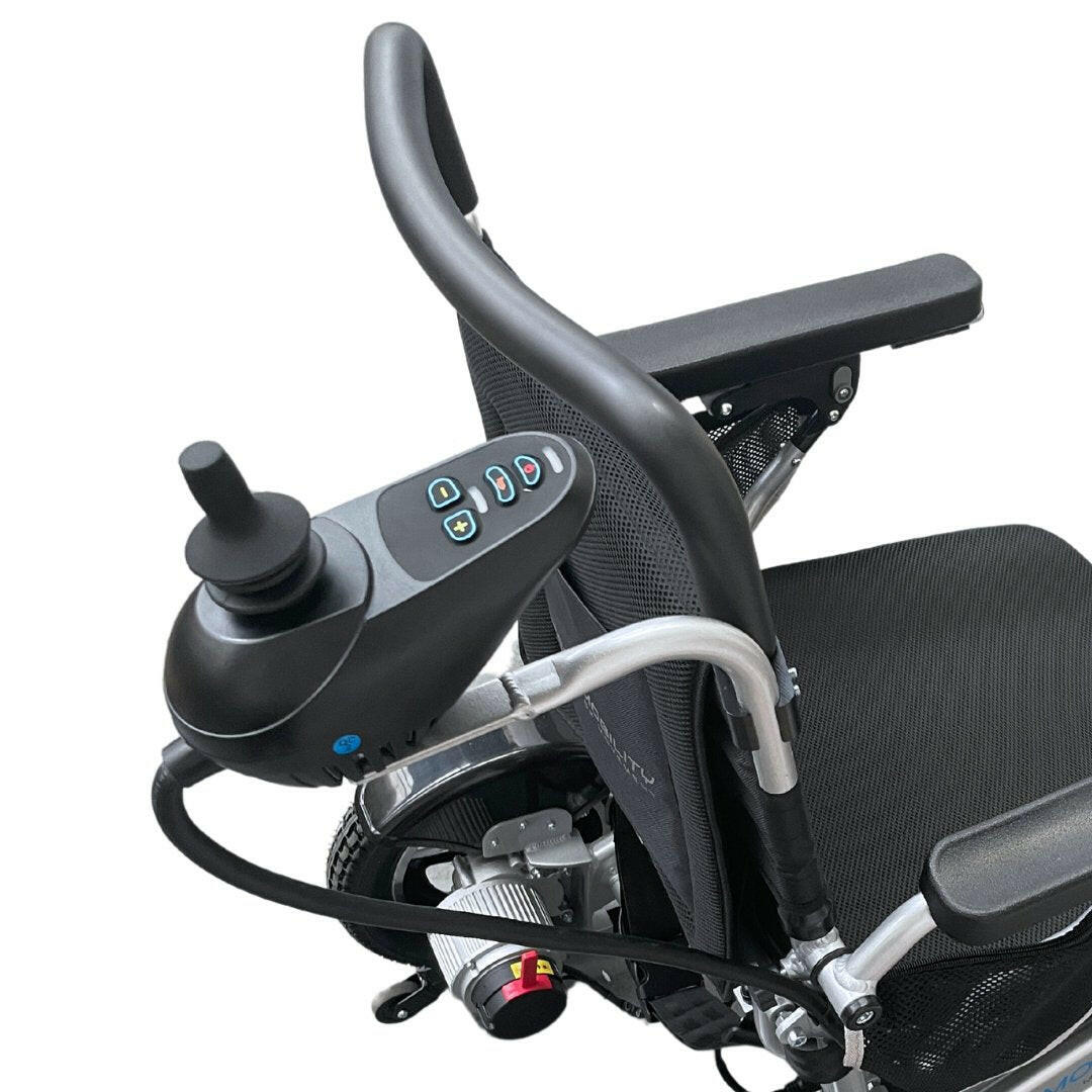 Carer Controlled Electric Wheelchair With Attendant Control Joystick - Etech Mobility UK