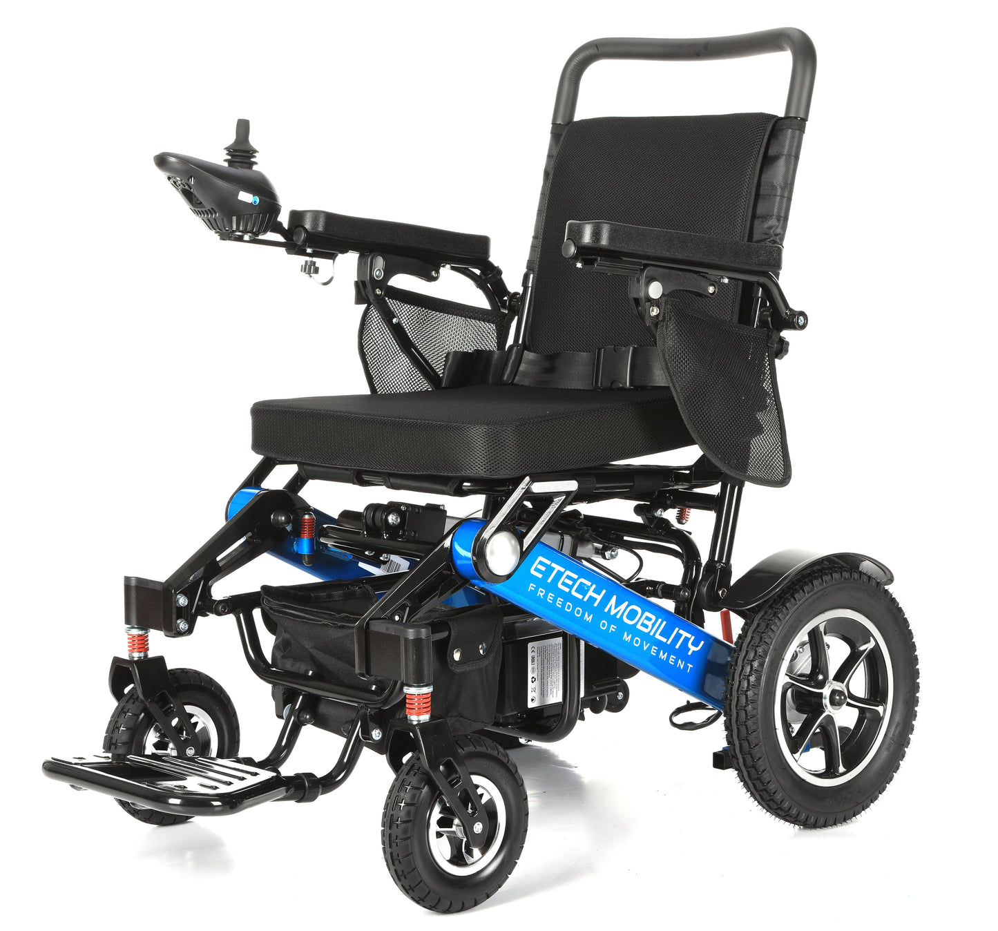 Carer Controlled Electric Wheelchair With Attendant Control Joystick - Etech Mobility UK