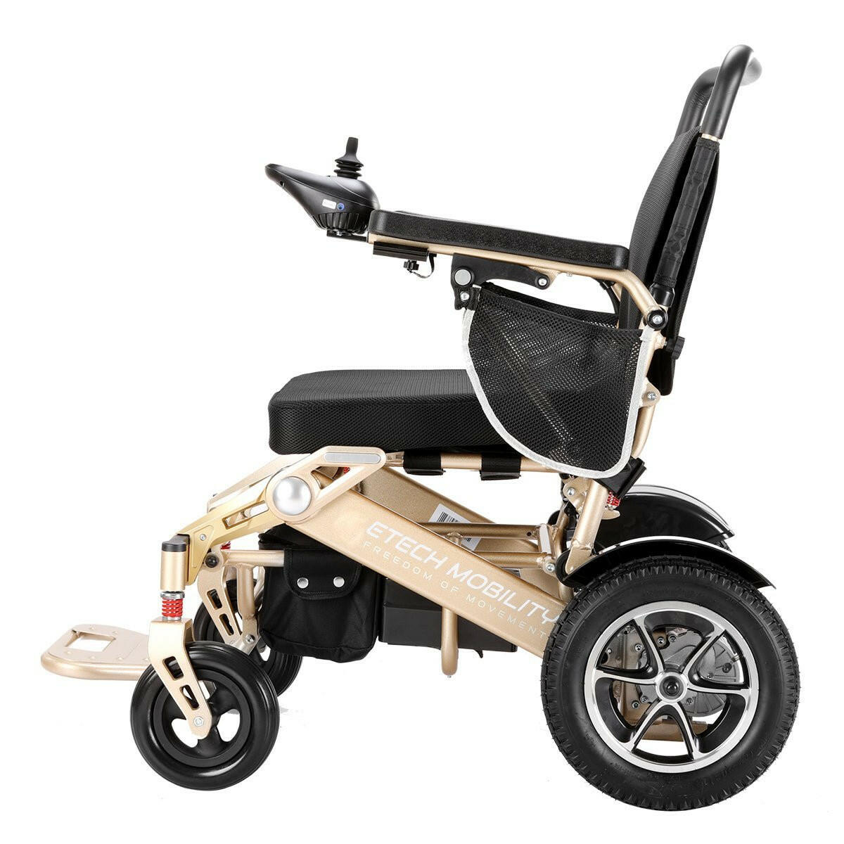 Carer Controlled Electric Wheelchair With Attendant Control Joystick - Etech Mobility UK