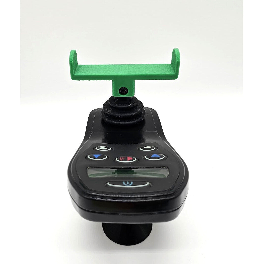 Delicate goal post ergonomic joystick handle on an electric wheelchair controller